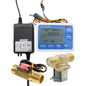 Combination Kits Quantitative <strong>Flow</strong> <strong>Controller</strong> LCD-M With 1'' <strong>Flow</strong> Sensor Solenoid Valve for Filling/Watering/Irrigation <strong>System</strong> - Product Image 3