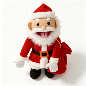 Peluche de Noël personnalisée, peluche de Père Noël pour les fêtes, jouet en peluche Père Noël, jouet en peluche de Père Noël, animal en peluche Père Noël - Product Image 5
