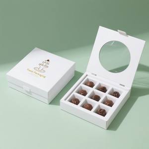 Boîte cadeau rigide en papier pour chocolat avec insert en plastique, impression numérique personnalisée avec votre logo, en forme de cœur, pour la Saint-<span class=keywords><strong>Valentin</strong></span> - Product Image 5