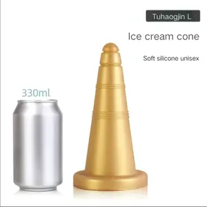 Plug anal électrique en forme de cône avec contrôle par bouton, <span class=keywords><strong>gode</strong></span> anal pour la masturbation adulte - Product Image 5