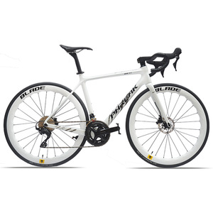 Vélo de route en fibre de carbone Feruike à double frein à disque, 24 vitesses, guidon monobloc moulé, câblage interne dissimulé, course - Product Image 4