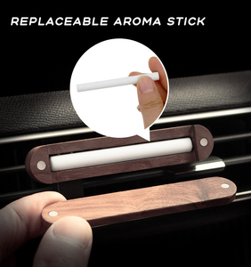 Luxury Aroma Wood <strong>Diffuser</strong> Solid Perfume Gift Wooden Car Perfume <strong>Vent</strong> <strong>Clip</strong> Long Lasting Car Exhaust <strong>Clip</strong> Air Freshener - Product Image 4