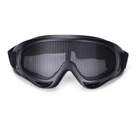 Lunettes tactiques de Paintball Lunettes en filet grillagé en acier Lunettes de protection des yeux Lunettes de tir