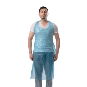 ผ้ากันเปื้อนพอลิเอทิลีนทางการแพทย์แบบใช้แล้วทิ้งกันน้ำสำหรับโรงพยาบาลคลินิกห้องปฏิบัติการและใช้ในการจัดเลี้ยง - Product Image 2