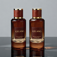 Nouveauté - Flacons de parfum vides 50 ml - Flacon de parfum en verre personnalisé - Flacon de parfum rond noir vide avec emballage