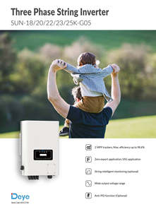 Inversor Solar Trifásico Deye SUN-18/20/22/23/25K-G05 de Buen <span class=keywords><strong>Precio</strong></span>, 18kw/20kw/25kw, Con 2MPPT Tracker para Uso Doméstico - Product Image 5