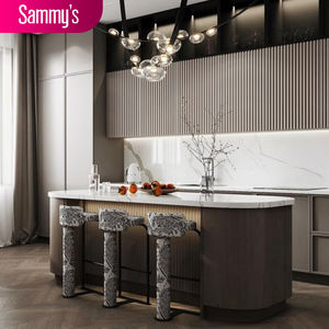 Protectores Modulares para Gabinetes <span class=keywords><strong>de</strong></span> Cocina, <span class=keywords><strong>Muebles</strong></span> <span class=keywords><strong>de</strong></span> Cocina para el Hogar, Isla <span class=keywords><strong>de</strong></span> Cocina, Estilo Europeo, Puertas <span class=keywords><strong>de</strong></span> Vidrio Importadas, Precio Razonable - Product Image 2