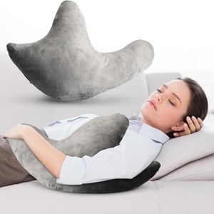 Almohada de Soporte para Hombros en Forma de U, Gris, Firmeza Media, Terapia de Recuperación Postoperatoria, Almohada para Dormir de Lado - Product Image 1