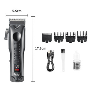 Cortadora de Pelo Eléctrica Kemei KM-1136 con Pantalla Digital, Recargable por USB, para Uso Doméstico y para Mascotas - Product Image 3