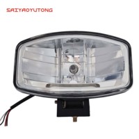 Nouveau phare de travail pour camion 24V halogène bleu 72W anti-buée avec base d'ampoule H7 et angle réglable