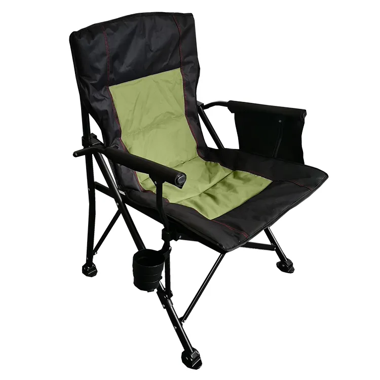 silla plegable 2021 Portable Fishing Camping Hiking Padded Relax Folding Deluxe Camp Outdoor Chairs