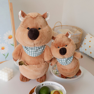 Peluche Quokka australiano bonito y personalizado, peluche de ratón de cola corta, muñeco de peluche <span class=keywords><strong>canguro</strong></span> marrón - Product Image 2