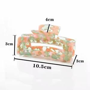 Yi YHJ Accessoires Cheveux Femme Pince Carrée en Acétate 3-10,5 cm Clip Requin Large Griffe à Cheveux Personnalisée en Stock pour Femme Vente en Gros - Product Image 5