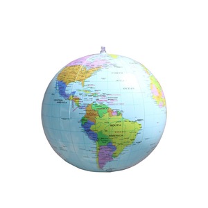 Ballon gonflable transparent de globe du monde de 16 pouces Ballon de plage en terre claire <span class=keywords><strong>pour</strong></span> <span class=keywords><strong>jouer</strong></span> ou enseigner - Product Image 5