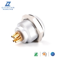 Conector hembra de la serie EGG Enchufe coaxial RF autoblocante de aviación de tipo de enchufe Push-Pull