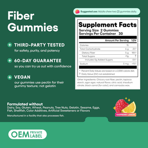 Permen Serat Tanpa Gula OEM, Serat Prebiotik Akar Chicory Alami, Kesehatan & Kebiasaan Buang Air Besar - Product Image 2