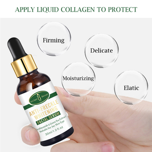 Siero di bellezza del tè verde biologico lentiggini di invecchiamento della pelle idratante del viso siero per la pelle del viso sbiancante riduzione delle lentiggini - Product Image 5