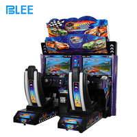 Simulateur de Conduite HD à Monnayeur 2 Écrans, Jeu d'Arcade Palpitant de Course de Voitures 3D pour 2 Joueurs, Enfants et Adultes