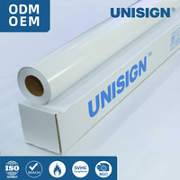 Rouleau de vinyle adhésif UNISIGN ECO Solvent imprimable, imperméable, auto-adhésif, 3,5 pi, 4 pi, 4,5 pi