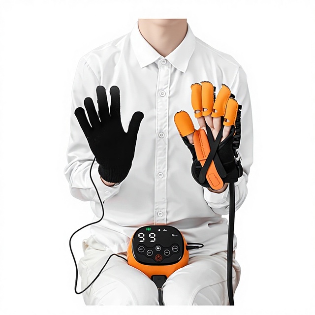 High Efficiency Rehabilitation Robot Glove Hand Recovery Gloves Intelligent Voice Guide and Heating