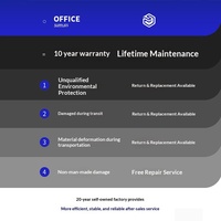 Escritorio de Oficina Moderno y Minimalista para Varias Personas, Estación de Trabajo Combinada con Divisiones, Personalizable y Desmontable, de Madera