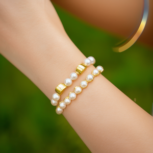 Bracelet en perles en acier inoxydable 316L plaqué or PVD, bijoux durables et résistants pour femmes, accessoire de mode - Product Image 3