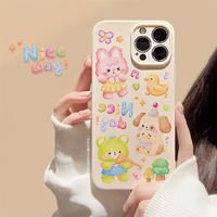 Nouvelles coques de téléphone portable personnalisées en TPU transparent, résistantes aux chocs, imperméables, avec charge sans fil, pour sublimation DIY Panda