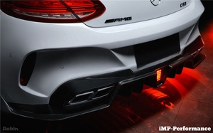 Pare-chocs arrière en Fiber de carbone pour <span class=keywords><strong>2016</strong></span> à 2021 MB C205 <span class=keywords><strong>C63</strong></span> AMG coupé iMP Performance kit de carrosserie de pare-chocs arrière - Product Image 3