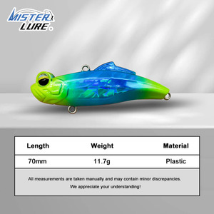 Umpan Buatan MISTER LURE 70mm 11g, Umpan Keras VIB, Mata Katak Besar yang Menarik, Umpan Pancing Getar - Product Image 3