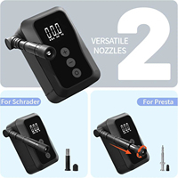4000mAh USB-C Mini Electric Bicycle air Pump 150PSI Portable Wireless Tire Inflator with Auto-Stop, Presta & Schrader Valve