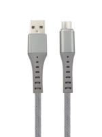 Kabel Data mikro USB mikro Tipe C pengisi daya cepat V8 jalinan logam terlaris untuk ponsel