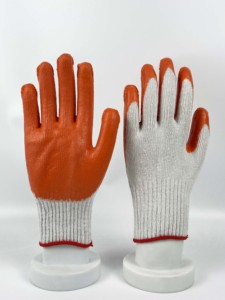 Guantes de Trabajo de Alta Calidad con Recubrimiento de Látex Anti-Corte, Forrados de Poliéster, con Palma Recubierta de Goma, Protección Anti-Corte - Product Image 6