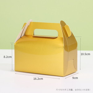 Disposable Takeaway Brown Gift Wedding Paper <strong>Box</strong> Elegant Luxury Birthday Tall <strong>Cake</strong> Boxes with Handle - Product Image 5