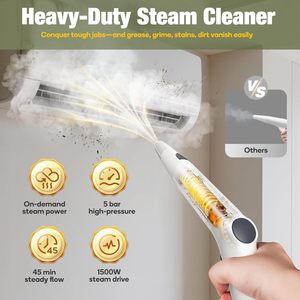 <span class=keywords><strong>Nettoyeur</strong></span> <span class=keywords><strong>vapeur</strong></span> professionnel haute pression 4 bars en acier inoxydable avec serpillière <span class=keywords><strong>et</strong></span> <span class=keywords><strong>nettoyeur</strong></span> de voiture, usage domestique électrique 1500W - Product Image 4