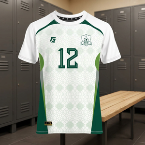 2025 PFF Customized Men's <b>Soccer</b> Away Kit Breathable 180g Polyester Crew Neck Shorts Tops Set High Quality Sublimation Printed - Product Image 3