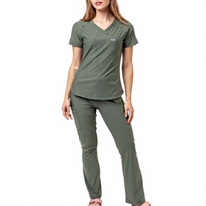 Nouvelles tenues médicales personnalisées en polyester, rayonne et élasthanne – Ensembles d'uniformes d'infirmière pour hôpitaux et cliniques - Product Image 3