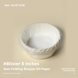 Bandejas de papel para hornear desechables blancas, resistentes al aceite, para repostería al por mayor, ideales para pasteles vascos especiales, pan y galletas. - Product Image 2