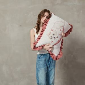 Fodera per cuscino lavorata a maglia di alta qualità con design a cartone animato di cucciolo, per decorazione domestica, graziosa federa per divano, regalo per bambini ALW - Product Image 4