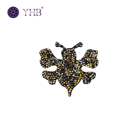Lot de motifs thermocollants en strass de verre thermofusible en forme de lettres pour la confection de vêtements et d'artisanat DIY