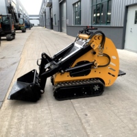 Chine fullwin mini tracteur sur chenilles pelle avant mini support sur dérapage chargeur sur roue directrice avec moteur approuvé epa