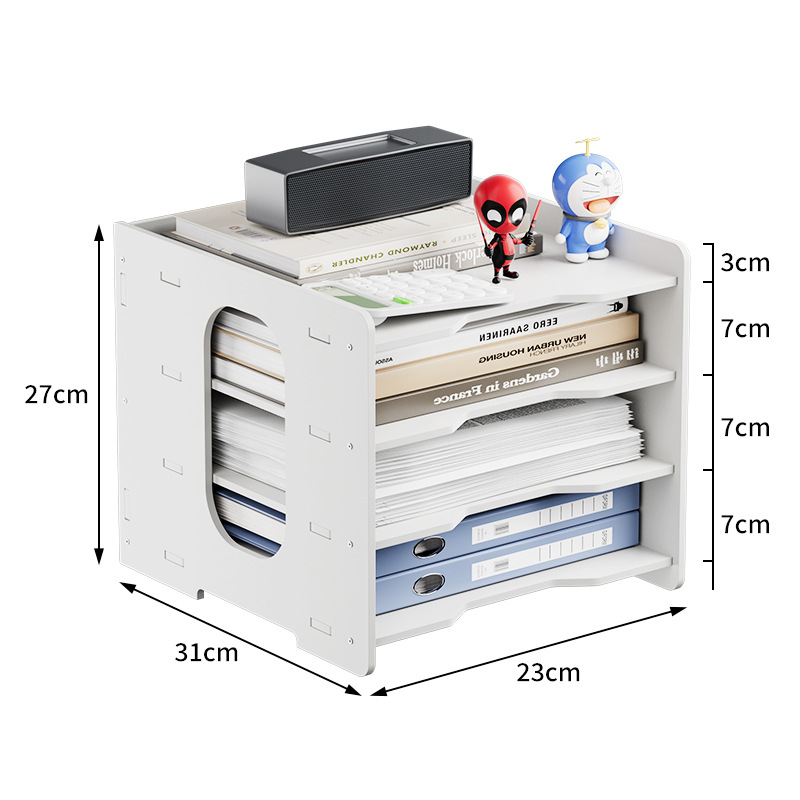 Four-layer folder [vertical format]