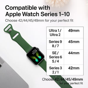 Cinturino sportivo regolabile in Silicone RYB <span class=keywords><strong>per</strong></span> orologio <span class=keywords><strong>Apple</strong></span> <span class=keywords><strong>Watch</strong></span> , 42mm 46mm 49mm Soft <span class=keywords><strong>Watch</strong></span> cinturino <span class=keywords><strong>per</strong></span> Ultra 10 serie - Product Image 5