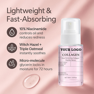 Suero Facial de Colágeno y Péptidos para Perfeccionar los Poros, PDRN Antienvejecimiento, Rellenador, con Niacinamida Rosa para un Brillo Instantáneo, el Más Vendido - Product Image 6