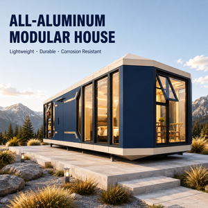 Maisonnette préfabriquée moderne entièrement en aluminium avec fenêtres panoramiques pour hôtel de villégiature, <span class=keywords><strong>camping</strong></span> de glamping et villa - Product Image 1