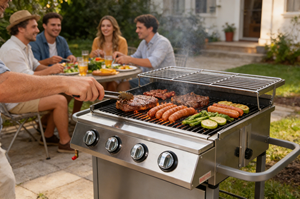 Parrilla Comercial para Barbacoa a Gas con Quemador de Piedra Volcánica, Parrilla para Cocinar, Máquina para Asar Kebab - Product Image 3