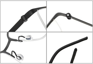 Kacamata Pria Premium Klasik, Bingkai Kacamata <span class=keywords><strong>Titanium</strong></span> Desainer Merek Ternama - Product Image 4