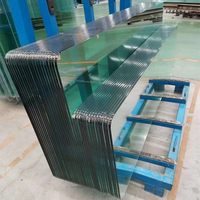Verre trempé de qualité d'usine, sécurité, 10 mm, 12 mm, verre trempé homogène, bord poli, table basse en verre