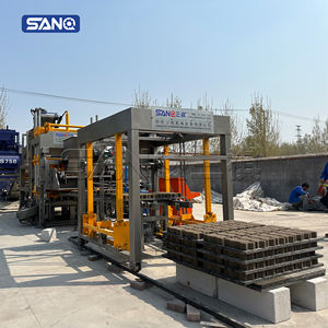 Produzione di 20000 pezzi di blocchi al giorno macchina Per la produzione di mattoni QT10-15 colorati blocchi di pavimentazione che fanno macchina macchina blocco di cemento linea - Product Image 4