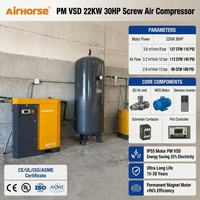 Compresseur d'air à vis haute pression 37 kW 50 CV sur châssis avec booster 30 bar 40 bar pour l'industrie du soufflage de bouteilles PET