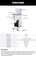 Distributeur de remplissage intelligent de 20 à 999g pour le dosage en poids de granules de particules de poudre d'épices